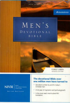 Niv Mens Devotional Forest Green: With Daily Devotions from Godly Men