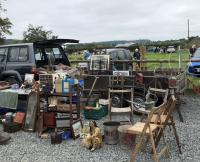 August is here, Scarecrows in Brampton Bryan, Book Sale, Vide Grenier