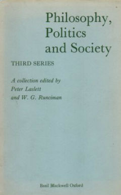 Philosophy, Politics and Society. Third Series.